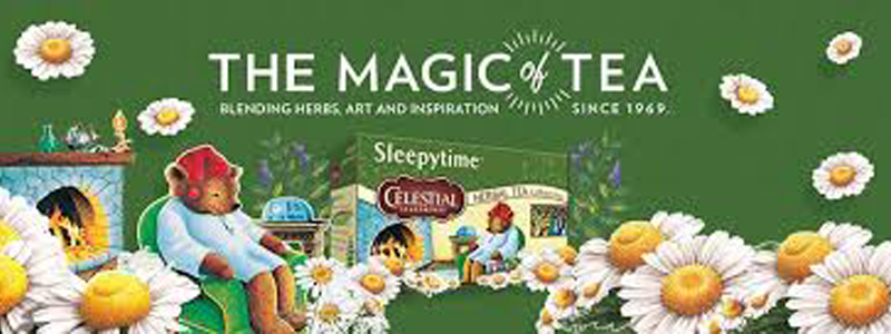 Sleepy time tea packaging exterior.